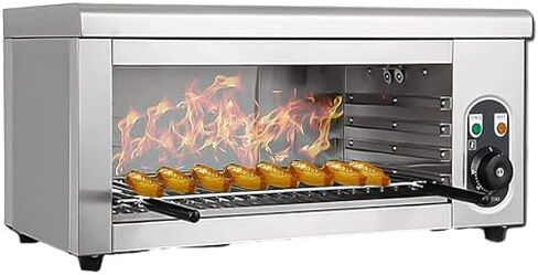 Commercial Electric Cheese Melter Grill 2000W High-Power Salamander Broiler for Perfect Melting Toasting Grilling Adjustable Temperature Stainless Steel Oven in Saudi Arabia