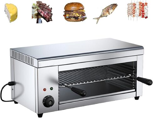 Cheese Melter Toaster Salamander Broiler, Countertop Grill Raclette Cheese Melter Electric 122-572°F Cheesemelter Broiler for Melt Cheese Sandwiches Steaks in Saudi Arabia