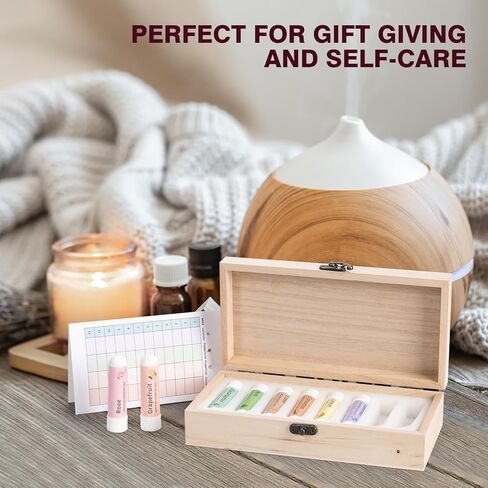 مجموعة التدريب على الرائحة لفقدان الرائحة - 8 علاجات بالزيوت العطرية، تدريب حاسة الشم بالليمون والقرنفل والأوكالبتوس والورد - مجموعة إعادة تدريب الرائحة الطبيعية لدعم حاسة الشم in Kuwait