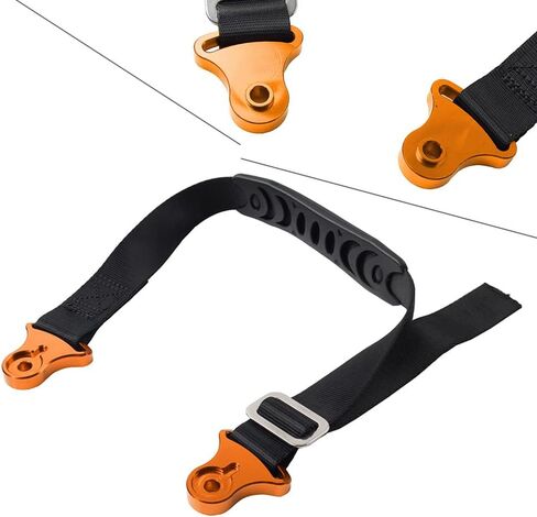 Cnonee1 1 Pc Drive Belts Pull Strap Rope Rescue Strap Iron Orange Rear Universal for of motorcycle dirt bike in Saudi Arabia
