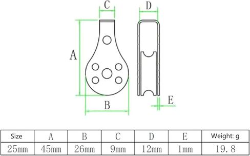 2x Stainless Steel Pulley Single Wheel Load Bearing Lifting Rope Strong Load Bearing Ability Lifting Rope Wheel Block Puller in Saudi Arabia