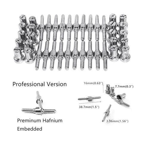 40pcs Plasma Cutting Torch Consumable Extended Long Cutter Kit 40A PT31 Tip Electrode Nozzle Welding Nozzle in Saudi Arabia
