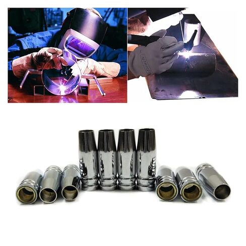 15AK Gas Nozzle 10pcs MIG Welding Gun Tip Shield Cup for MB 14AK Torch Nozzle in Saudi Arabia