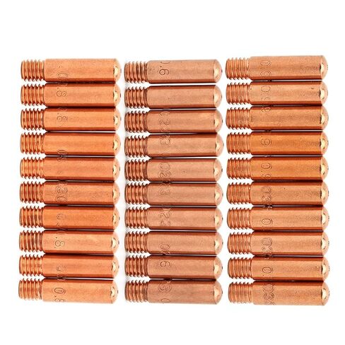 30pcs Contact Tips Welder Gas NozzleTorch Holder 0.6/0.8/0.9mm Fit for Tweco Mini 100L MIG Welding Gun Nozzle in Saudi Arabia