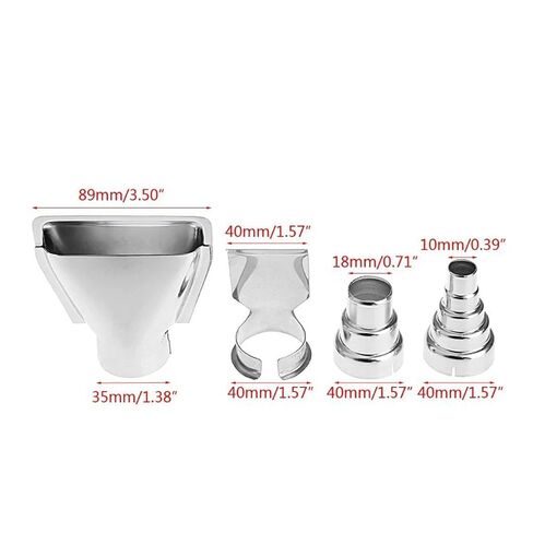 4Pcs Heat Gun Air Nozzles Electric Kit Accessories Industrial Tools Shrink Wrap A25 Welding Nozzle in Saudi Arabia