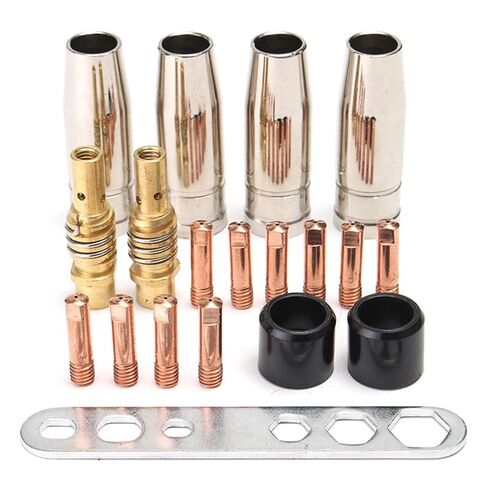 19Pcs Welding Torch Nozzle Part Kit Conical Sleeve Rod Tool Set Fit for Binzel 15Ak Welder Accessories Nozzle in Saudi Arabia