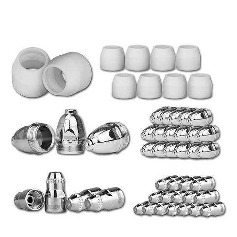 P-80 Plasma Accessories Wear Parts, Nozzle + Electrode + Ceramic Cover for Cutting Gun Welding Nozzle in Saudi Arabia