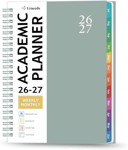 2025 Planner - 2025 Weekly Monthly Planner ، مخطط التقويم 2025 من يناير 2025 إلى ديسمبر 2025 مع علامات تبويب ملونة ، 6.4 '' x8.5 ' - أخضر in Kuwait