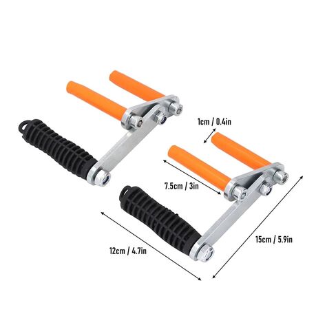 حامل رفع بمقبض معدني ثقيل، حامل مشبك لوحة، مقبض محمول يتعامل بكفاءة مع أدوات رفع الألواح الثقيلة وحاملات الحوائط الجافة للأبواب ونافذة الخشب الرقائقي، الجزء السفلي أسود in Kuwait