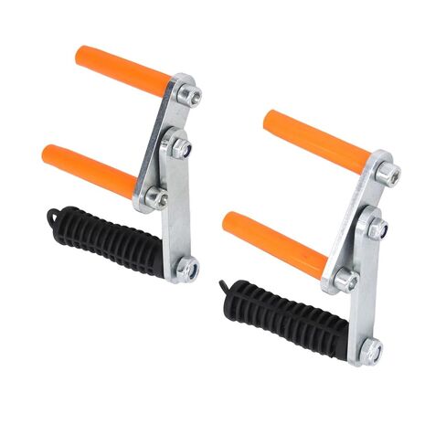 حامل رفع بمقبض معدني ثقيل، حامل مشبك لوحة، مقبض محمول يتعامل بكفاءة مع أدوات رفع الألواح الثقيلة وحاملات الحوائط الجافة للأبواب ونافذة الخشب الرقائقي، الجزء السفلي أسود in Kuwait