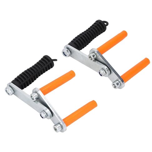 حامل رفع بمقبض معدني ثقيل، حامل مشبك لوحة، مقبض محمول يتعامل بكفاءة مع أدوات رفع الألواح الثقيلة وحاملات الحوائط الجافة للأبواب ونافذة الخشب الرقائقي، الجزء السفلي أسود in Kuwait