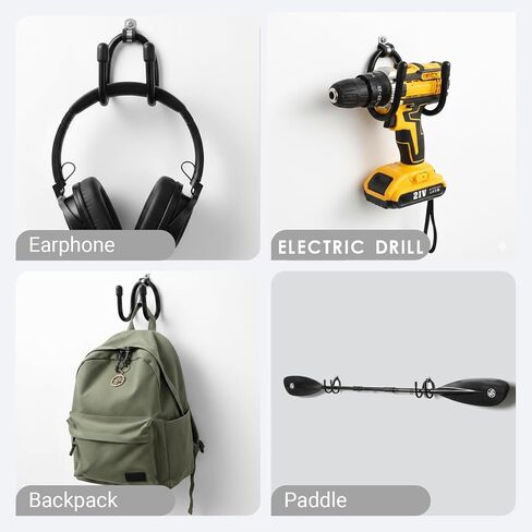 vanpro 2-Pack Skateboard Hook Skateboard Wall Mount & Display Hanger – Flexible W-Style Storage Rack for Longboards, Electric Skateboards, Penny & Cruisers (Black) in Kuwait