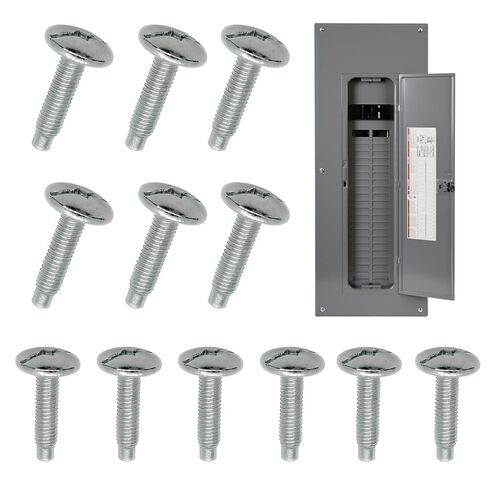 12Pcs Load Center Cover Screws Electrical Panel Screws Replacement for Square D Panel, Compatible with Square D S106 and Siemens ECTS2, QO & Homeline Panels, Murray Load Centers,Zinc Panel Screw in Kuwait
