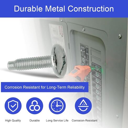 12Pcs Load Center Cover Screws Electrical Panel Screws Replacement for Square D Panel, Compatible with Square D S106 and Siemens ECTS2, QO & Homeline Panels, Murray Load Centers,Zinc Panel Screw in Kuwait