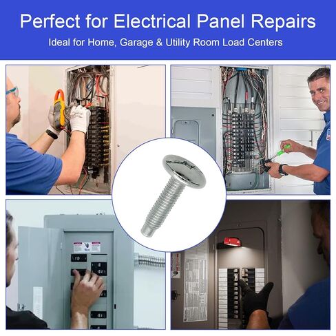 12Pcs Load Center Cover Screws Electrical Panel Screws Replacement for Square D Panel, Compatible with Square D S106 and Siemens ECTS2, QO & Homeline Panels, Murray Load Centers,Zinc Panel Screw in Kuwait