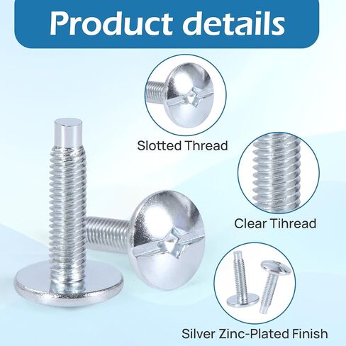 براغي بديلة لغطاء مركز التحميل المتوافقة - تناسب لوحات Square D S106 وSiemens ECTS2، QO/Homeline، مراكز تحميل Murray - براغي اللوحة الكهربائية المطلية بالزنك، 20 قطعة in Kuwait