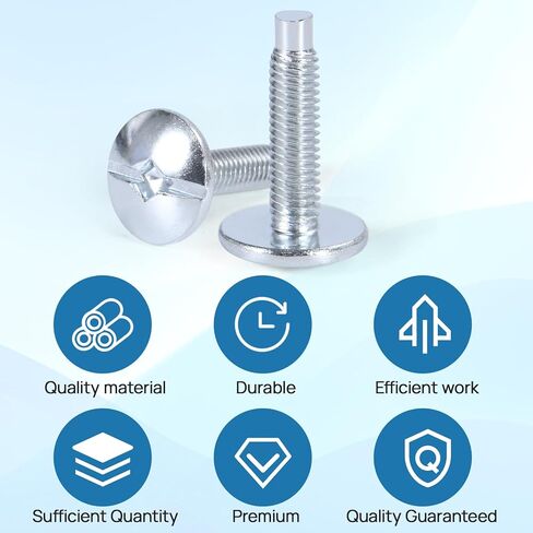 براغي بديلة لغطاء مركز التحميل المتوافقة - تناسب لوحات Square D S106 وSiemens ECTS2، QO/Homeline، مراكز تحميل Murray - براغي اللوحة الكهربائية المطلية بالزنك، 20 قطعة in Kuwait