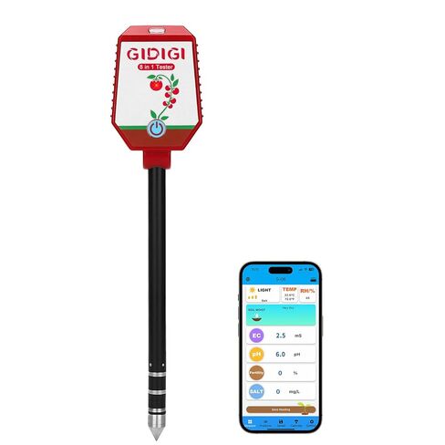 Moisture Meter for Plants, 3 in 1 Digital Soil Moisture Meter，Soil Moisture Meter and Soil EC Meter for Farms, Gardens, Orchards, Home Planting, Indoor Plants, Composting and Other Scenarios in Saudi Arabia
