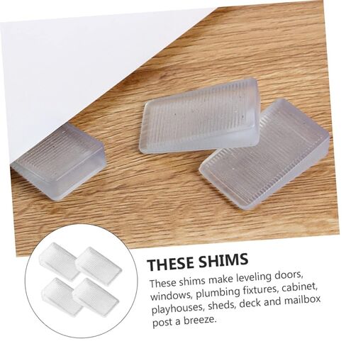 DECHOUS 12pcs Wedge Furniture Shims for Leveling Tables Cabinets and Sofas Adjustable Height Sturdy Plastic Construction for Home and DIY Projects in Saudi Arabia