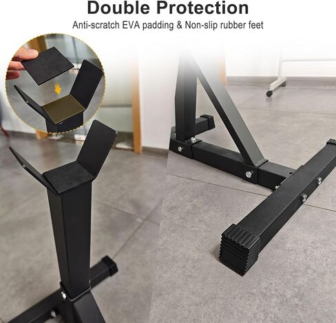 حامل Viking Press Landmine، حامل دعم من الفولاذ عالي التحمل بسعة 400 رطل، مرفق لغم أرضي بارتفاع 30 بوصة مع بطانة مضادة للانزلاق وأقدام مطاطية، يناسب القضبان الأولمبية مقاس 2 بوصة للصالة الرياضية المنزلية in Kuwait