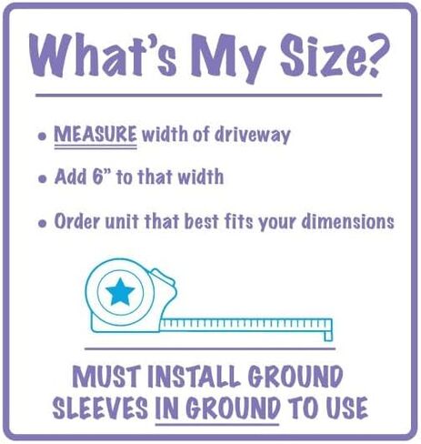 Kidkusion Retractable Driveway Guard | Made in USA | Orange | 25 Ft | Kids Outdoor Safety | Yard and Driveway Visual Barrier Net | Ground Mount | Easy to Install in Kuwait