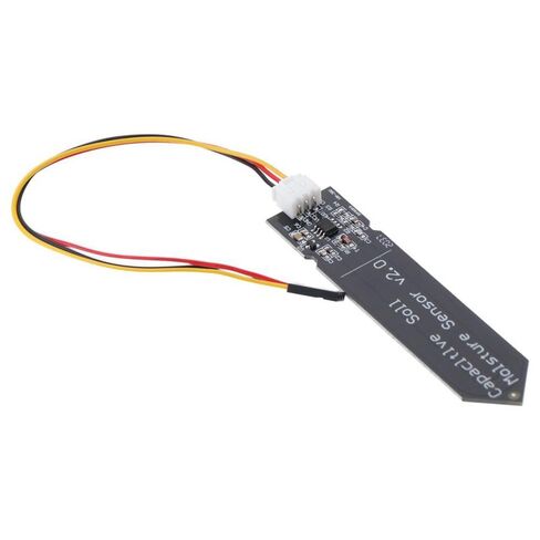 Capacitive Soil Sensor Module 5PCS Black Durable 3.3~5.5V Humidity Detection Sensors with Analog Sensor Cable Integrated Circuits in Saudi Arabia