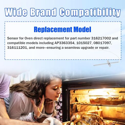 316217002 Temperature Sensor for Frigidaire Electrolux Kenmore Oven - 1 PCS in Kuwait