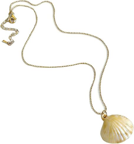 قلادة صدف مطلية بالذهب للنساء على شكل صدفة صيفية على شكل صدفة هاواي، قلادة ساحرة على شكل صدفة هاواي in Kuwait