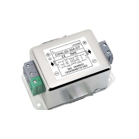 CW4L2D-10A/20A/30A-DT Bottom Rail Single-Phase Two-Stage Power Filter DC12V 24V 48V 100V(CW4L2D-20A-DT) in Kuwait