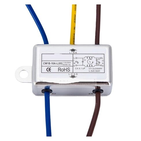3A 10A 6A Wire Power Filter with Anti-Interference Small Size Dedicated 10cm Wire Length(CW1B-6A-L 05) in Kuwait