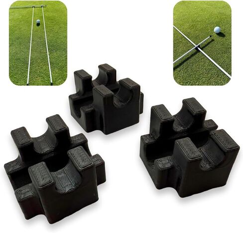 Golf Alignment Stick Clips (3 Pack) – Upgraded New Version – More Flexible & More Durable – Training Aid for Ball Position & Parallel Line Setup in Saudi Arabia