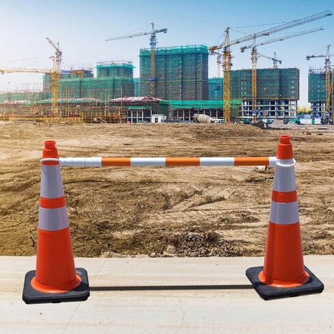 8 حزم من 4 أقدام إلى الحد الأقصى 7 أقدام قضبان مخروطية مرورية قابلة للسحب، قضبان مخروطية عاكسة قابلة للتوسيع لسلامة مواقف السيارات، حواجز مؤقتة محمولة لبناء أعمال الطرق in Kuwait