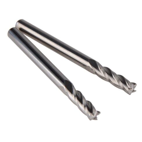 10pcs Carbide End Mill CNC 4 Flute Spiral Bit Cutter - 3.175 X 12mm in Saudi Arabia