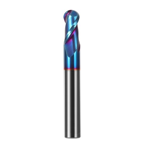 1pcs Ball Nose Carbide End Mill HRC65 2 Flutes Milling Cutter R0.5-R6 50L 100L CNC Cutting Tools Tungsten Steel Maching Mills(3pcs,R2.5X5DX50L) in Saudi Arabia