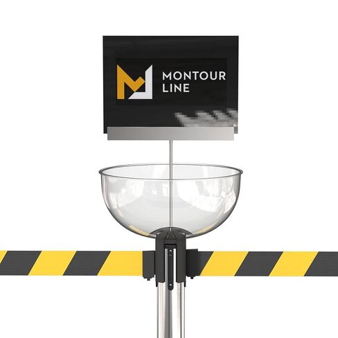 Montour Line Merchandising Display Bowl for Retractable Belt Barrier Stanchion in Kuwait