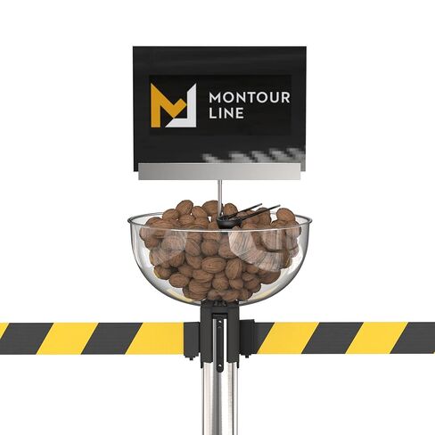 Montour Line Merchandising Display Bowl for Retractable Belt Barrier Stanchion in Kuwait