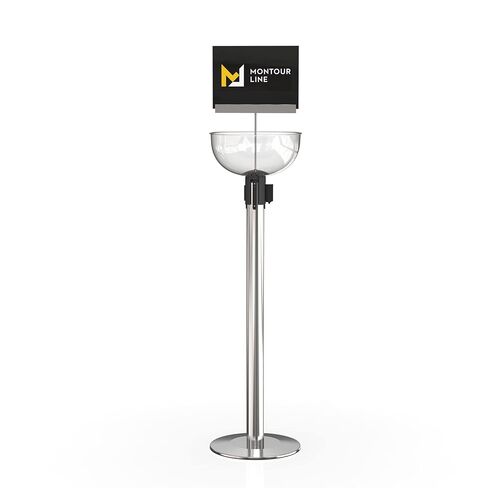 Montour Line Merchandising Display Bowl for Retractable Belt Barrier Stanchion in Kuwait