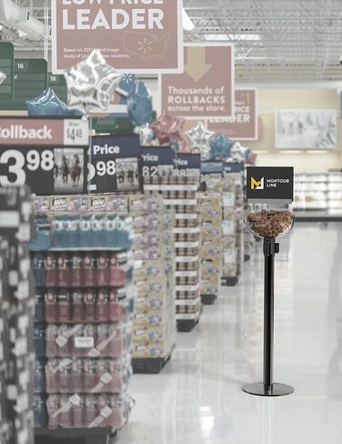 Montour Line Merchandising Display Bowl for Retractable Belt Barrier Stanchion in Kuwait