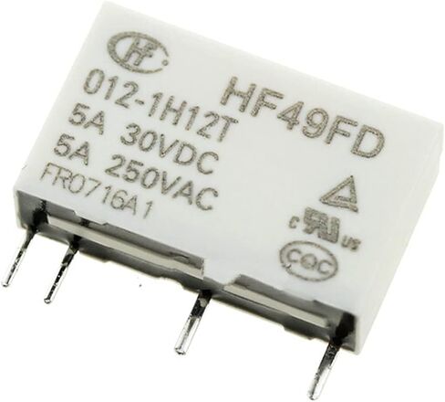 AMAZWI 2 قطعة مرحل hf49fd-005 012 024 1H11 1h11t 1h12 T 4 pin 5A 5V 12V 24V (اللون: 024-1H11(T)) in Kuwait