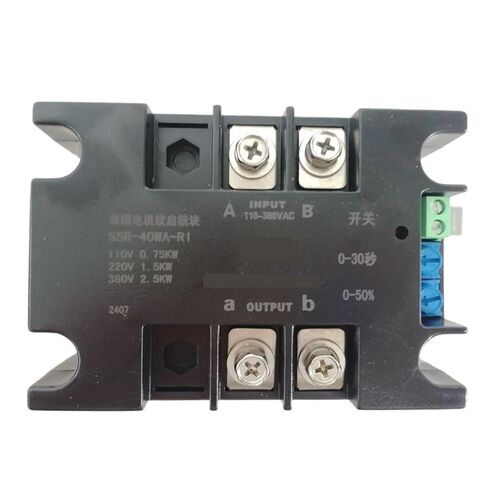 محرك أحادي الطور بداية ناعمة 220 فولت SSR-40WA-R1 1.5KW 1KW 2KW 4KW 6KW 8KW بدء التشغيل عبر الإنترنت (SSR-40WA-R1(1.5KW)) in Kuwait
