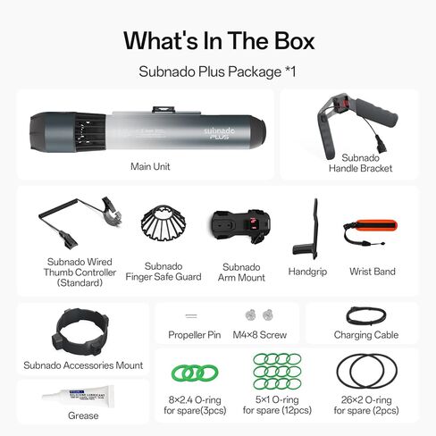 سكوتر Waydoo Subnado Plus تحت الماء حزمة مزدوجة مع صندوق الملحقات in Kuwait