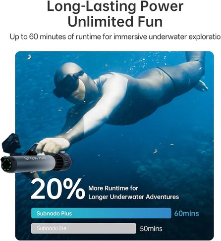 سكوتر Waydoo Subnado Plus تحت الماء حزمة مزدوجة مع صندوق الملحقات in Kuwait