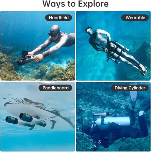 سكوتر Waydoo Subnado Plus تحت الماء حزمة مزدوجة مع صندوق الملحقات in Kuwait