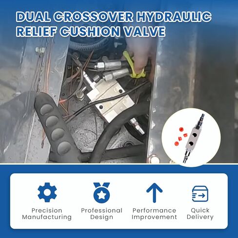 DCRV45-06N Dual Crossover Hydraulic Relief Cushion Valve (3/8" NPT Port, 12 GPM Max Flow) Fits for Reversible Hydraulic Motors and Can Be Used as a Cushion Valve for a Double Acting Cylinder in Saudi Arabia