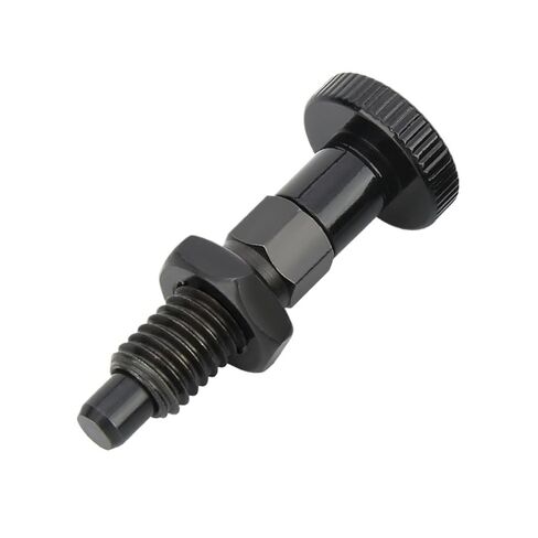 VCN217 Carbon Steel Self-Locking/Return Type Indexing Plungers Black/Gold/Pull Ring Threaded Locating Pins(VCN217-BPK-black,M8-5(50pcs)) in Saudi Arabia