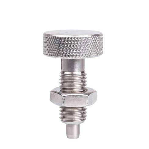 VCN230-BN M6/8/10/12/16 All Stainless Steel Spring Screw Bolts Knurled Index Plungers 1Pcs(VCN230-BNK-M10-Nut) in Kuwait