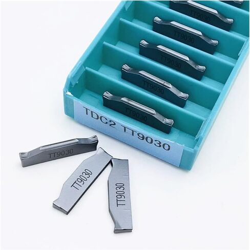 Carbide Tool TDC2 TT9030 Slotting Blade CNC Carbide Turning Tool Slotting Separation Slotting Blade TDC2 TT9030 (Angle : TDC2 TT9030, Shank Diameter : 10PCS(1box)) in Saudi Arabia
