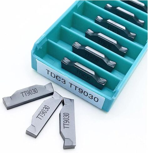Surface Milling Cutter Slotting Tool TDC2 TDC3 TDC4 TT9030 TT9080 Double Head 2mm 3mm 4mm Slitting Blade Turning Tool Steel (Angle : TDC2 TT9030, Shank Diameter : 10PCS(1box)) in Saudi Arabia