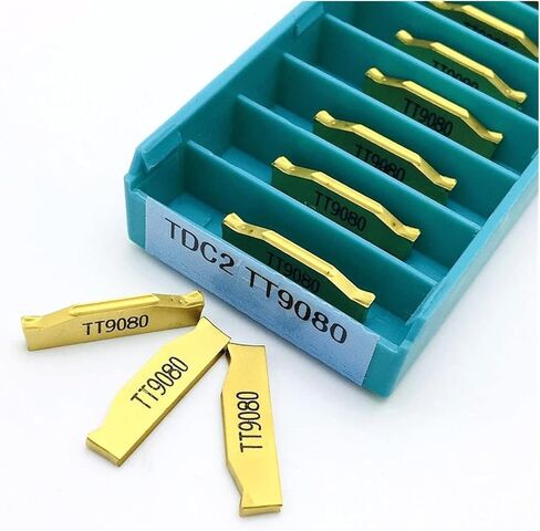 Surface Milling Cutter Slotting Tool TDC2 TDC3 TDC4 TT9030 TT9080 Double Head 2mm 3mm 4mm Slitting Blade Turning Tool Steel (Angle : TDC2 TT9030, Shank Diameter : 10PCS(1box)) in Saudi Arabia