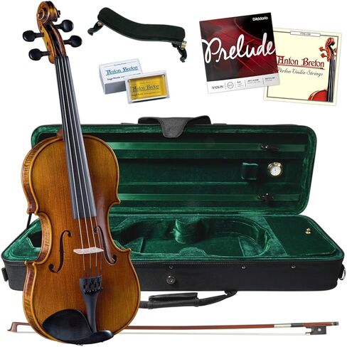 Cremona SV-500 3/4 Artist Violin Bundle – Setup and Ready to Play with Lightweight Case and Accessories Included – Select Solid Tonewoods and Ebony Fittings for Exceptional Tone and Playability in Kuwait